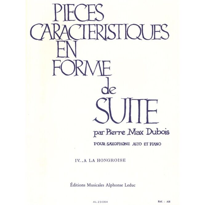 DUBOIS, P.M.-PICE CARACTERSTIQUE N.4 " A LA HONGROISE"