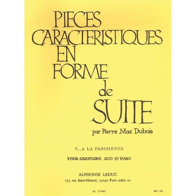 DUBOIS.-PICE CARACTERSTIQUE EN FORME DE SUITE N.5 "A LA PARISIENNE"