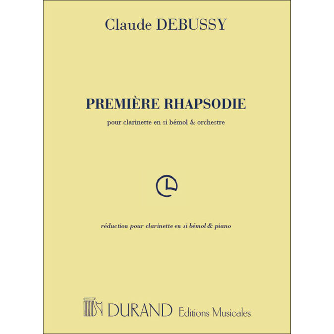 DEBUSSY, CLAUDE.-  PREMIERE RHAPSODIE CLARINETTE ET PIANO