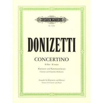 DONIZETTI, GAETANO.- CONCERTINO EN SI BMOL MAJEUR