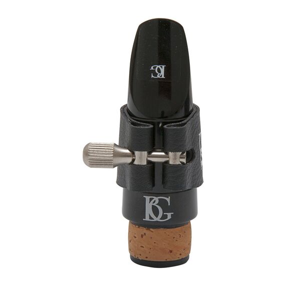 Ligature et Couvre bec Clarinette Mib  Bg Revelation L-8R cuir