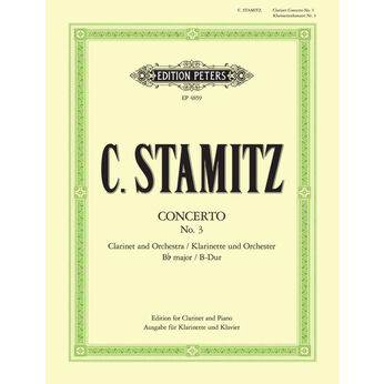 STAMITZ, CARL.- CONCERTO POUR CLARINETTE N.3 EN SI BMOL MAJEUR