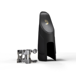 Ligature et Couvre bec Clarinette Mib Rico HEC1S Argenté