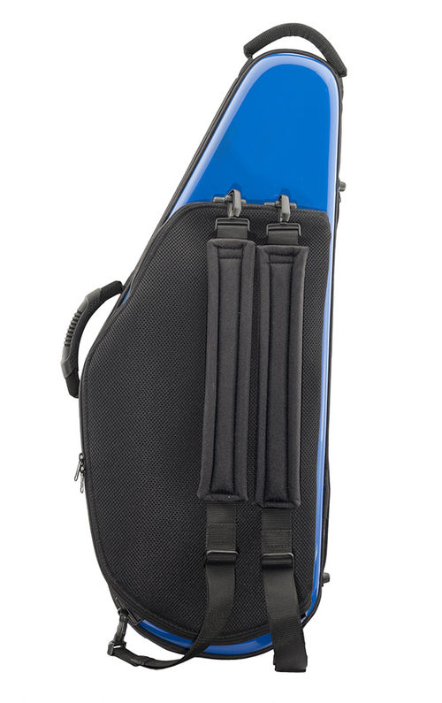 Estuche Saxo Tenor Bags Allfiber Azul Brillo Parte Trasera