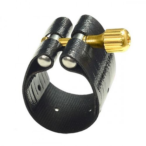 Ligature et Couvre bec Saxophone Soprano Rovner Dark 1RVS