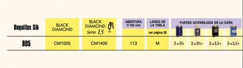 Bec Clarinette Sib Vandoren Traditionnelle Black Diamond BD5 CM1005