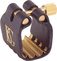 Ligature et Couvre bec Saxophone Tenor Bg Revelation Jazz L-24Rj cuir Otto Link