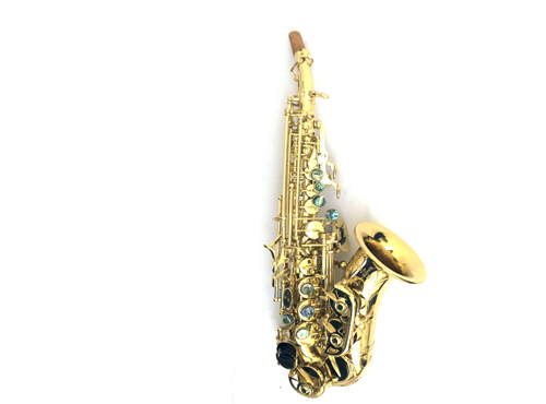 Saxo Soprano Curvo Boehm Study Lacado