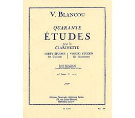 BLANCOU, VICTOR.- 40 ETUDES CAHIER 1