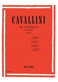 CAVALLINI, ERNESTO.-. TREINTE (30) CAPRICES POUR  CLARINETTE