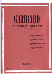 GAMBARO, GIOVANNI BATTISTE.- 22 TUDES PROGRESSIVES ( 22 STUDI PROGRESIVI)