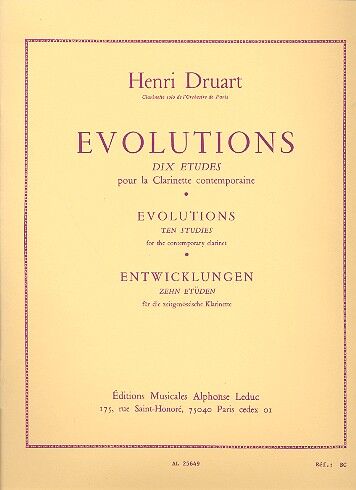 DRUART, HENRY.- EVOLUTIONS 10 ETUDES
