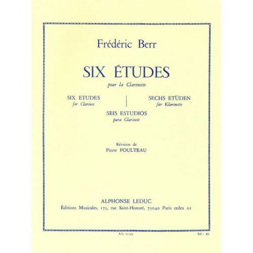 BERR, FRIEDRICH.- 6 ETUDES (POULTEAU)