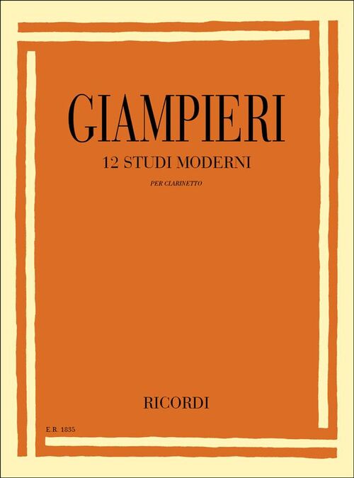 GIAMPIERI,ALAMIRO.- DOUZE (12) TUDES MODERNES (12 STUDI MODERNI)