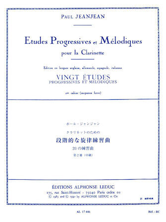 JEANJEAN, PAUL.- VINGT (20) TUDES PROGRESSIVES Y MELDIQUES VOL.2