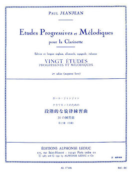 JEANJEAN, PAUL.- VINGT (20) TUDES PROGRESSIVES ET MELDIQUES VOL.2