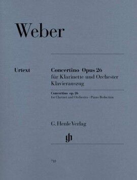 WEBER, CARL MARIA VON.- CONCERTINO OP.26 CLARINETTE ET PIANO