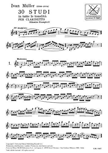 MULLER, IVAN.- 30 ETUDES DANS TOUTES LES TONALITES SAMPLE