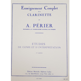 PERIER, AUGUSTE - ETUDES DE GENRE ET INTERPRETATION VOL.1