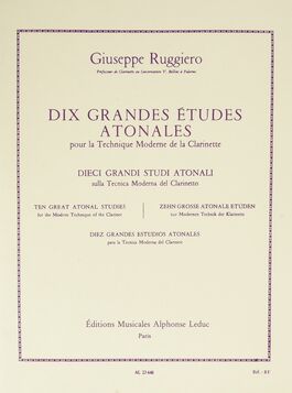 RUGGIERO, GIUSEPPE.- DIX (10) GRANDES ETUDES ATONALES