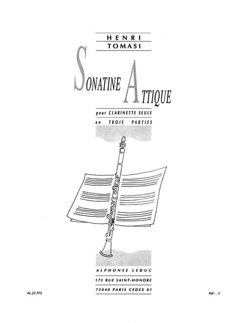 TOMASI, HENRI.- SONATINE ATTIQUE