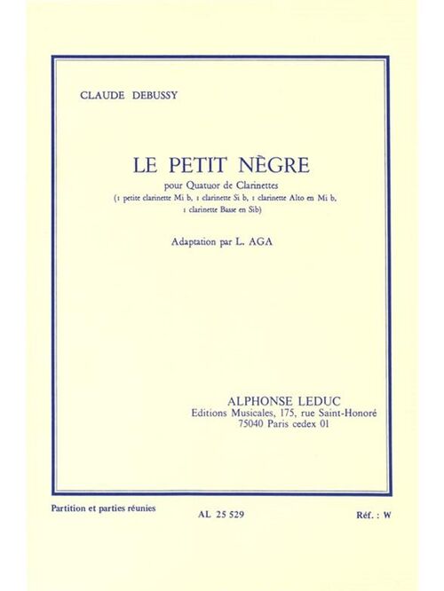 DEBUSSY, CLAUDE.- LE PETIT NGRE