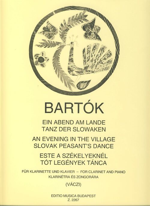 BARTOK, BELA.- UNE SOIRE AU VILLAGE