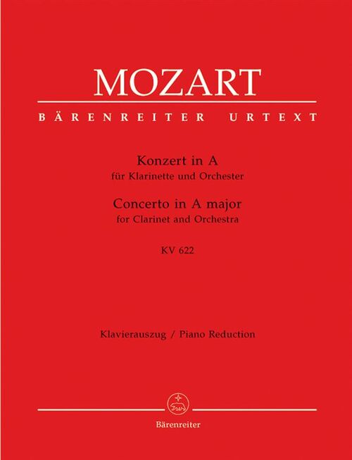 MOZART, WOLFANG AMADEUS - CONCERTO EN LA MAJEUR KV.622 (CLARINETTE EN LA)