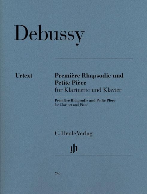 DEBUSSY, CLAUDE.- PREMIRE RHAPSODIE ET PETITE PICE URTEXT