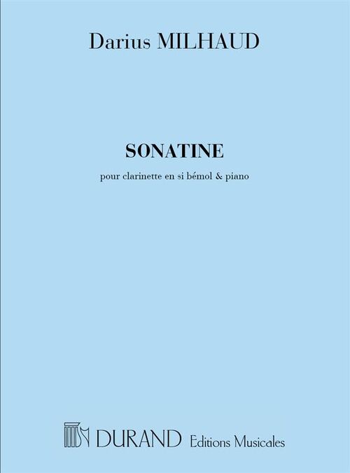 MILHAUD, DARIUS.- SONATINE