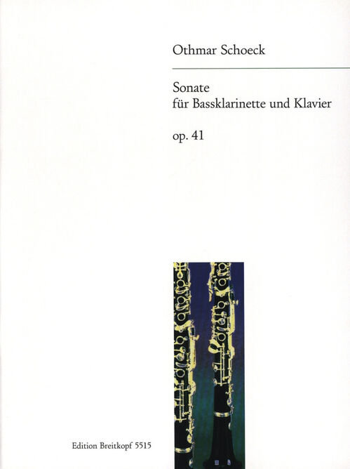 SCHOEK, OTHMAR.- SONATE OP.41 CLARINETTE BASS