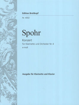 SPOHR, LOUIS.- CONCERT N4 MI MINEUR