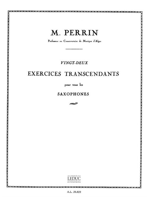 PERRIN, MARCEL.- 22 EXERCISES TRASCENDANTS