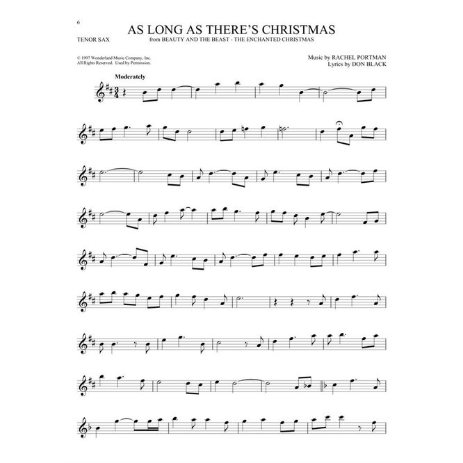 101 CHRISTMAS SONGS TENOR SAX SAMPLE 1