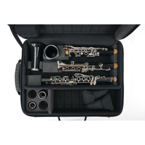 Etui 2 Clarinettes Marcus Bonna Cuir Noir