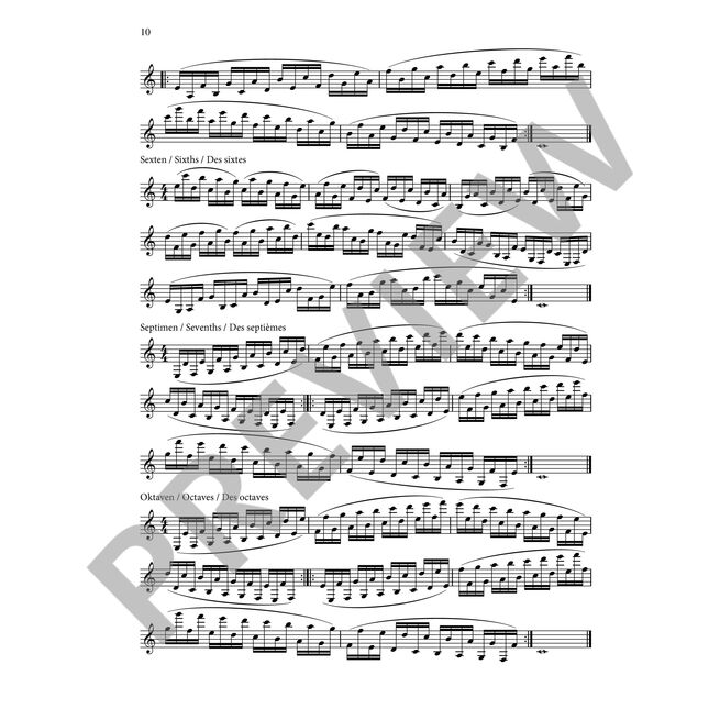 BAERMANN, CARL.- EXERCISES JOURNALIERS OP.63 SAMPLE 3