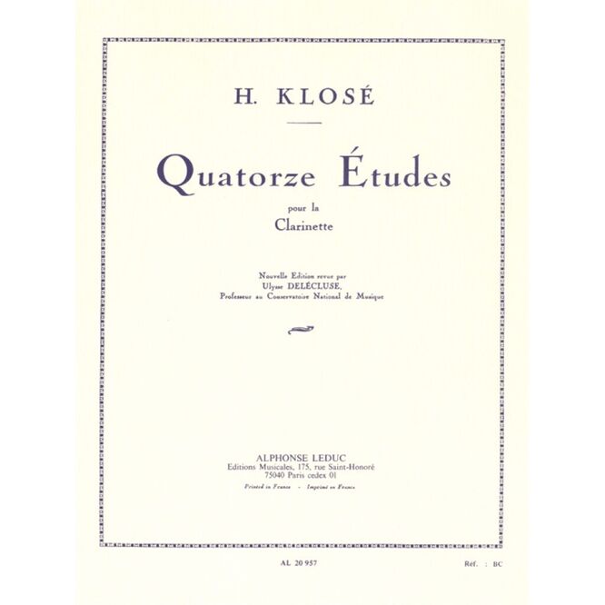 KLOSE.- 14 ETUDES (QUATORZE)